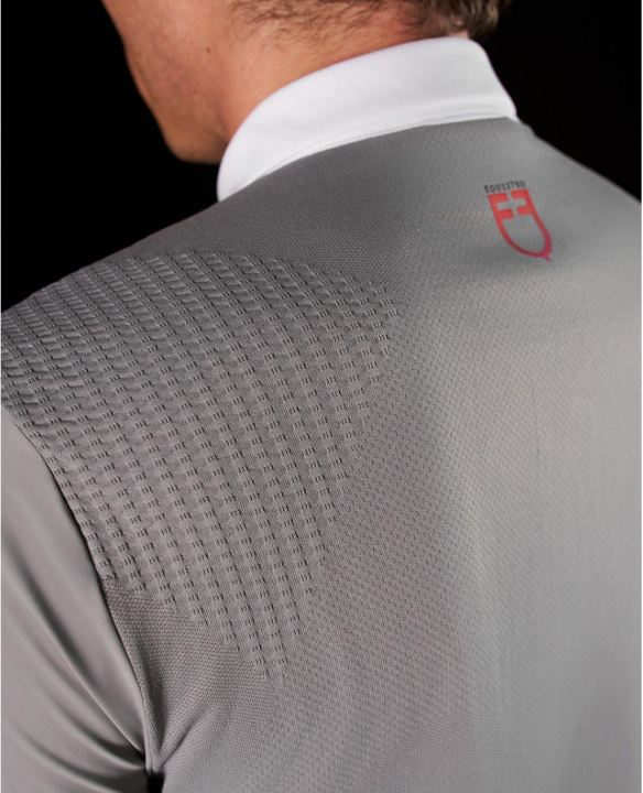 Equestro Ridertech Men’s competition Shirt Grey