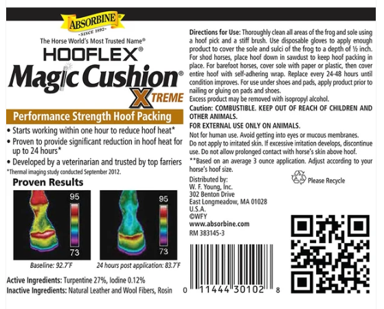 Absorbine Hooflex Magic Cushion XTREME Hoof Packing 