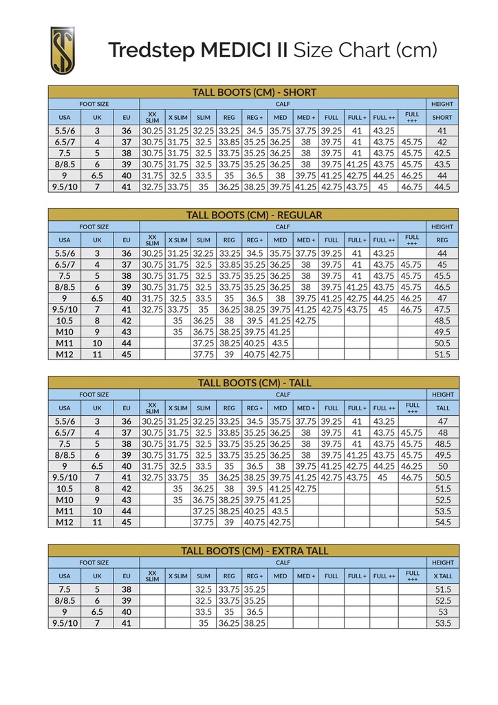 Tredstep MEDICI II FIELD Tall Boot BLACK