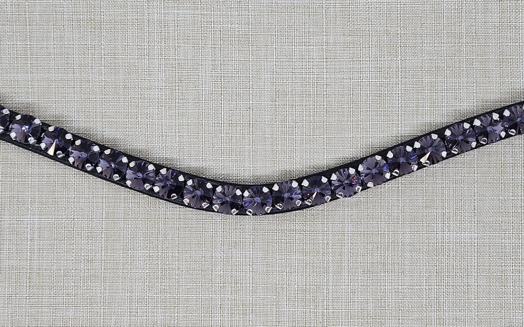 Black Oak Browband (full) Purple