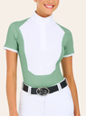 R.J. Classics-Tessa s/s Green Petal Dots
