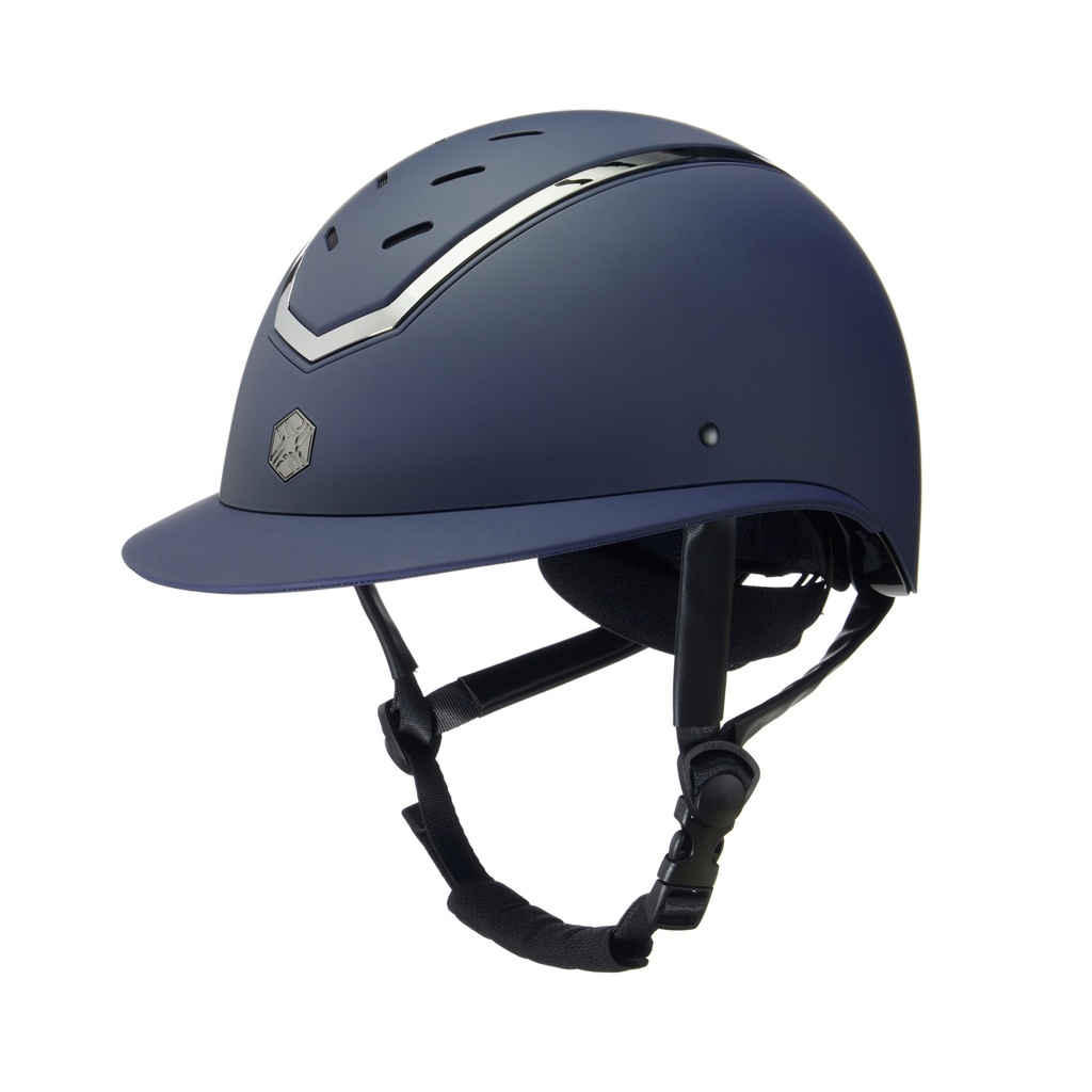 Charles Owen Navy Matte / Pewter Kylo Wide Peak