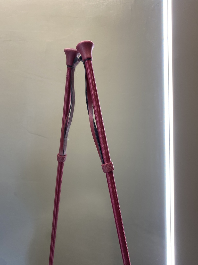 Fleck Crop PVC cap leather wrist loop