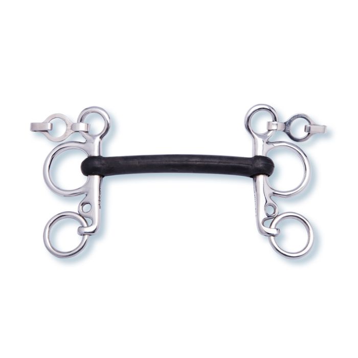 2243 Pelham rubber covered mullen mouth not flexible 4.5”