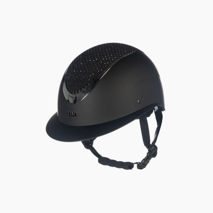 HKM Alarion Diamond Riding Helmet Black/Silver
