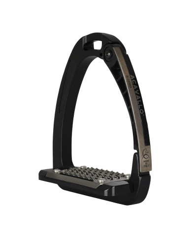 Acavallo Arena AluPro Stirrups Charcoal