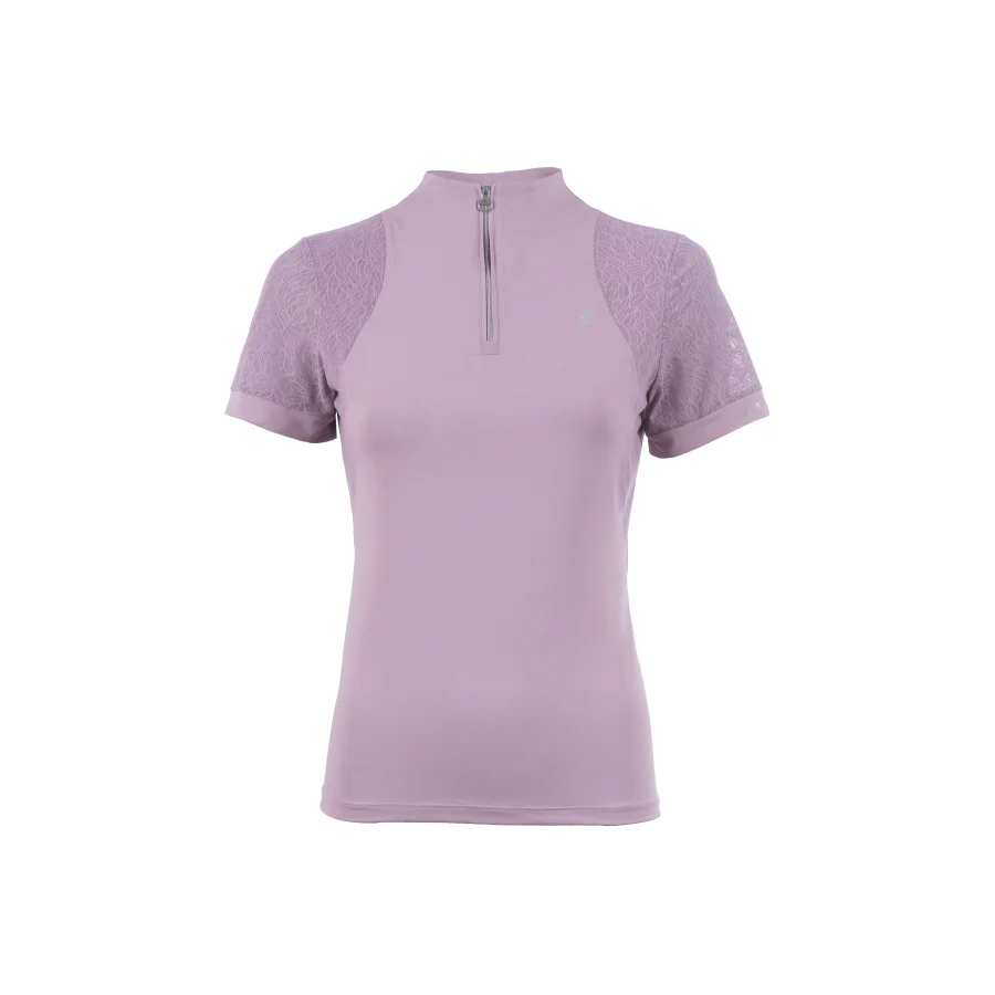 CAVA Lace Halfzip Training Shirt dusty rose 6 (XS)