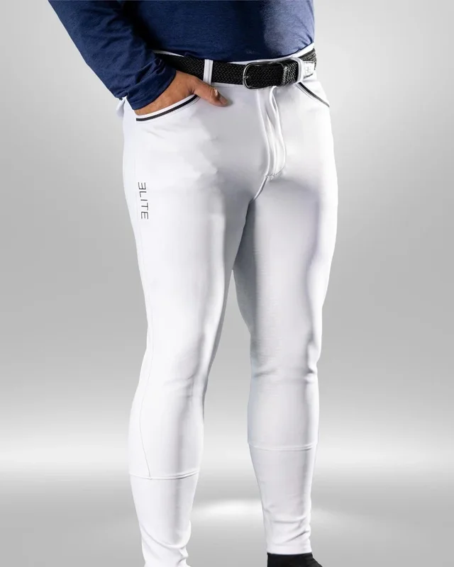Equestly ELITE Men's Breech – White. Size S 
