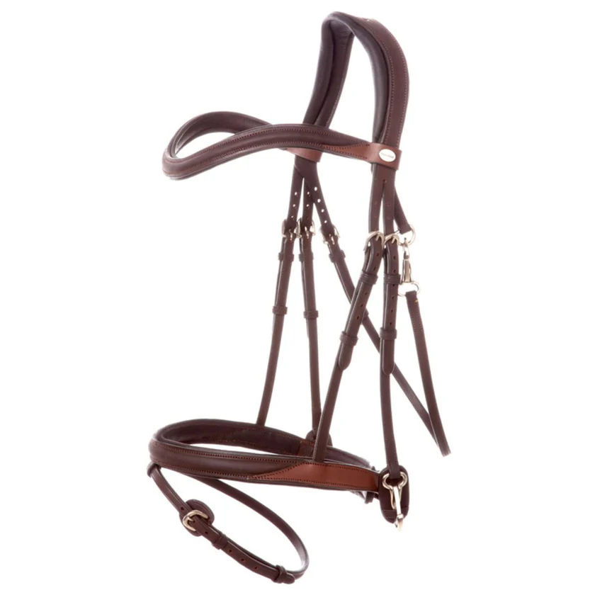 Kavalkade Bridle "Everyday" brown w/light brown underlay