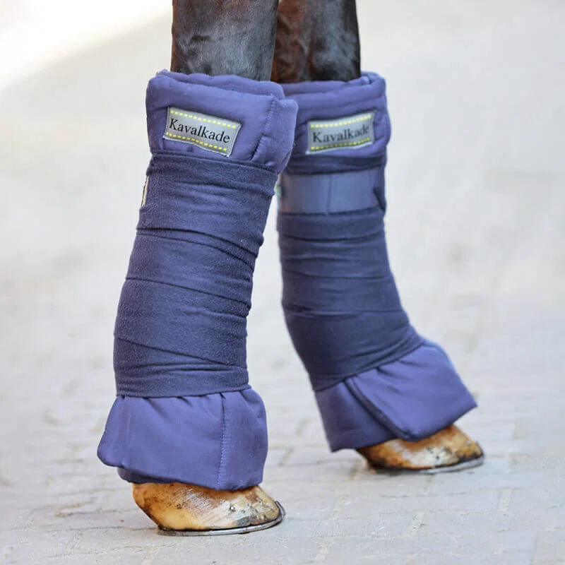 Kavalkade Stable and Transport Pads Navy set of 2. SIZE O/S 