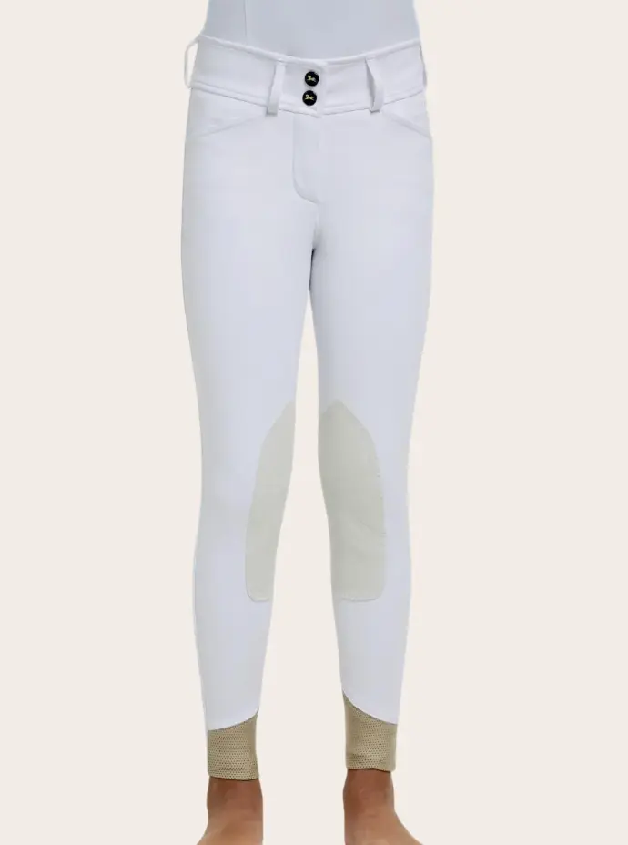 R.J. Classics 'Avery' Pantalon de Montar Blanco para niña