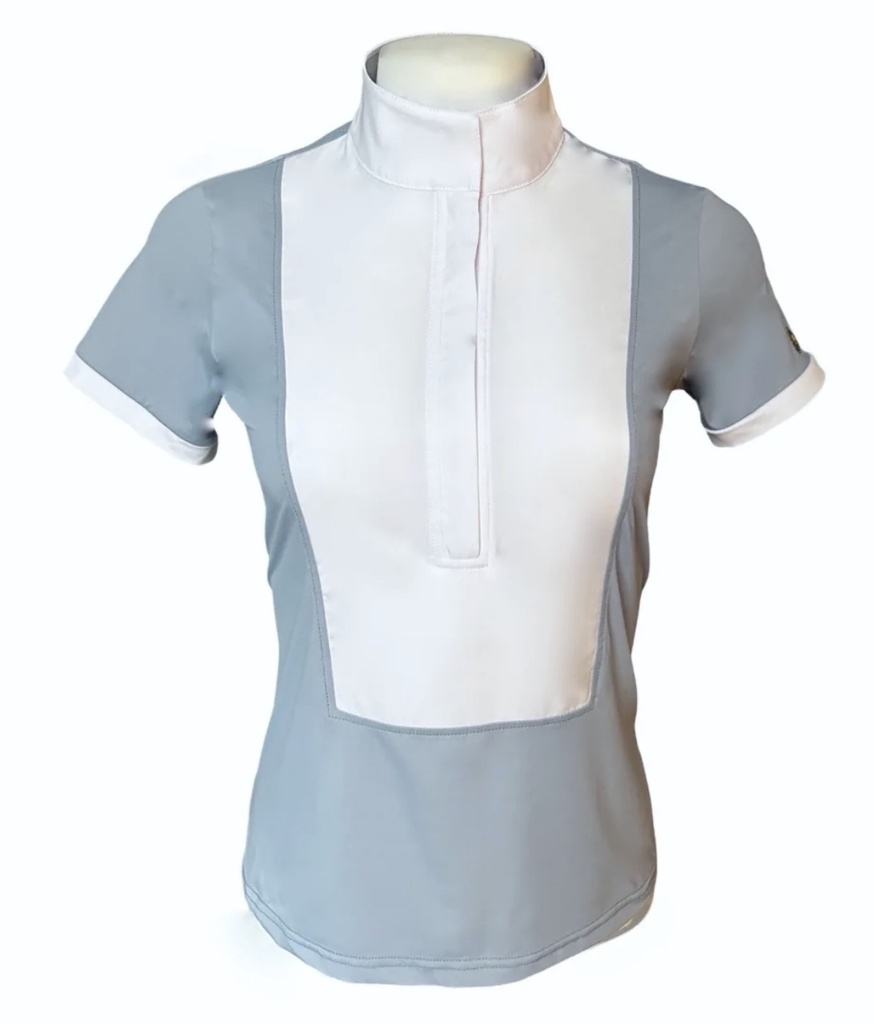 70° Bib Show Shirt - Calvary Blue/White