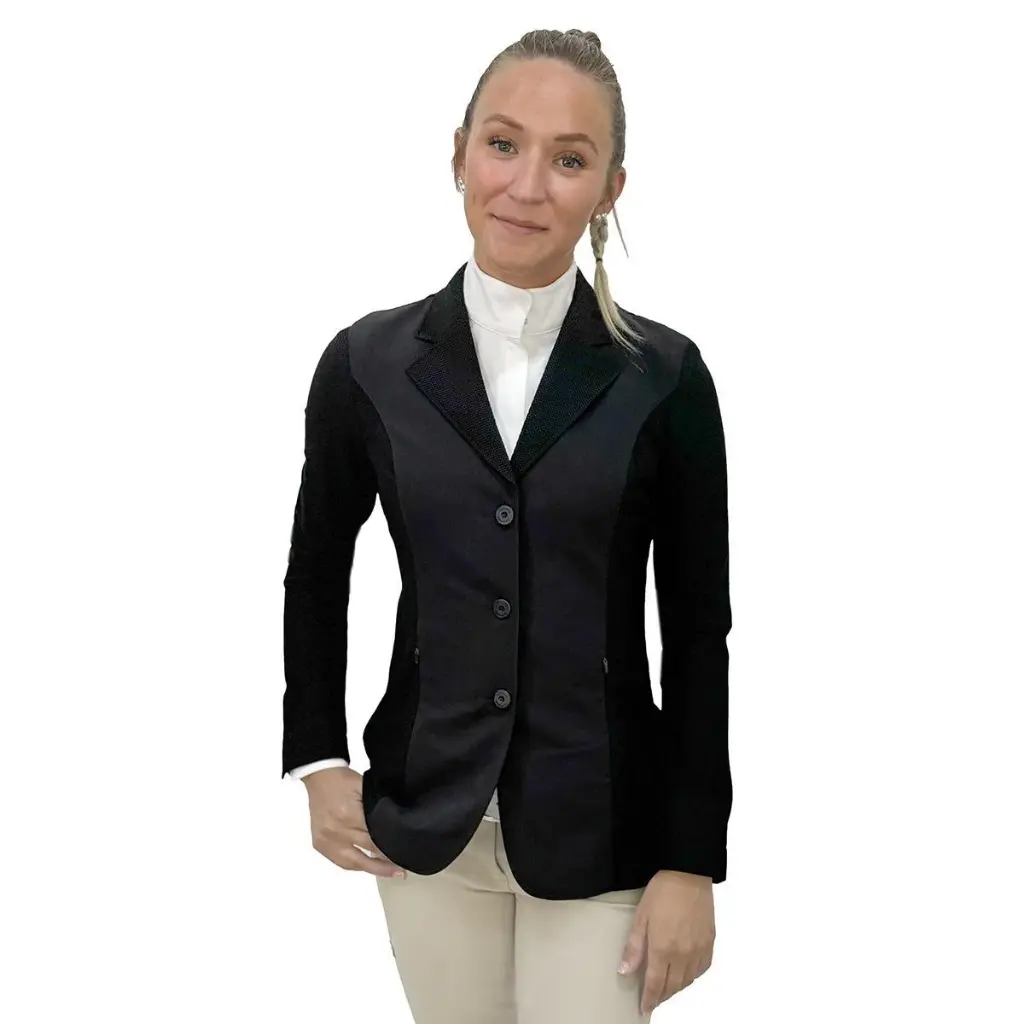 Harmony Ladies Mesh Show Coat Black