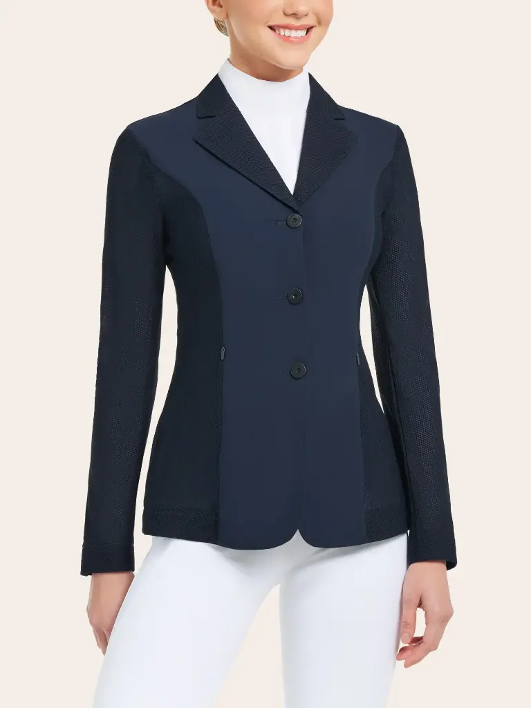 R.J. Classics Harmony Mesh Show Coat - Navy