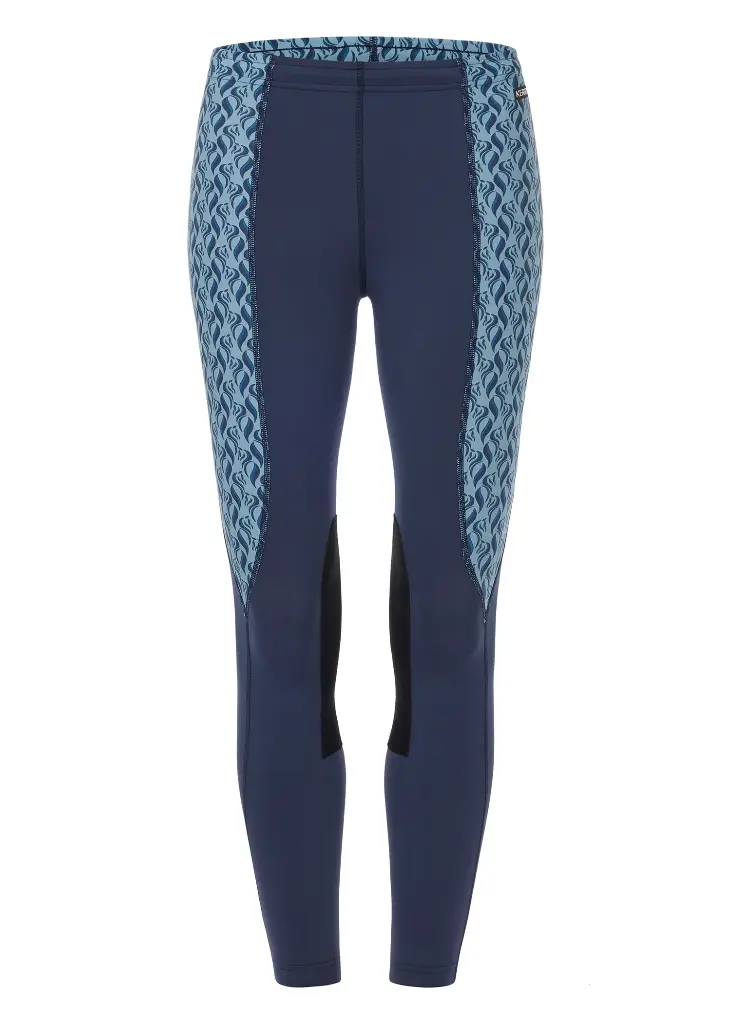 Kerrits: KIDS KNEE PATCH PERFORMANCE TIGHT Horsetails
