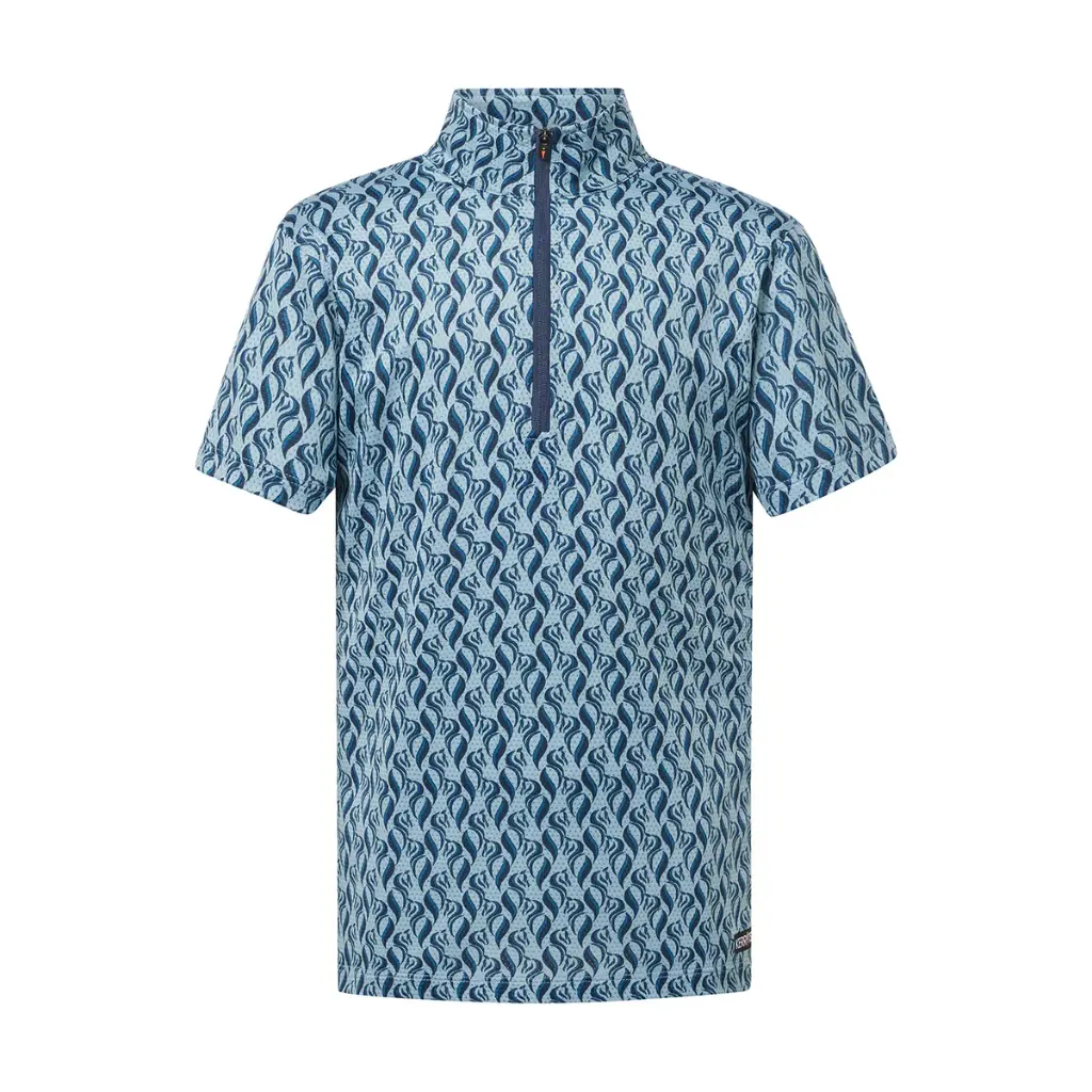 KIDS SUMMER RIDE ICE FIL SHORT SLEEVE SHIRT - PRINT Atlantic Horsetails