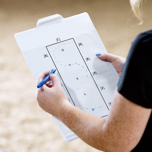 [840539011739] Dressage Pattern Board.  Learn-test