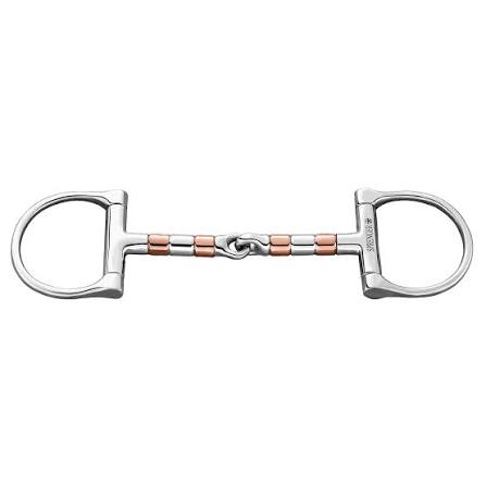 [5414774001555] D-ring snaffle copper rollers 13mm