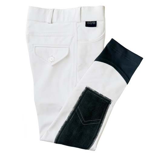 Belle & Bow Boys White Breeches