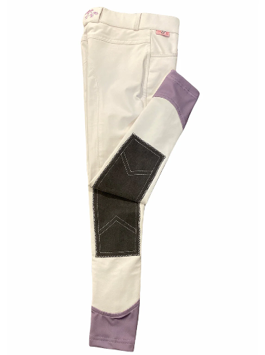 [853900001772] B&B Girls White Show Breeches