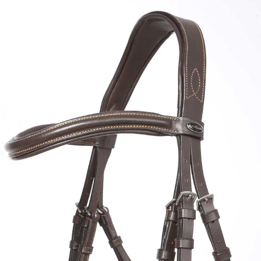 Kavalkade Bridle "Ivy" Brown w/flash noseband Reins