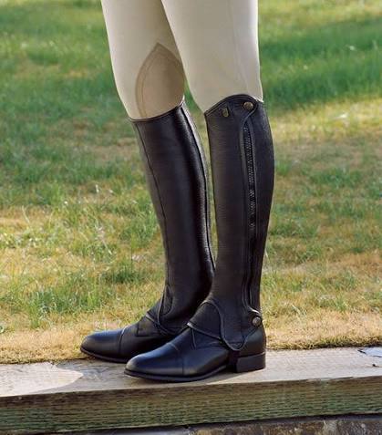 deluxe half chap black 