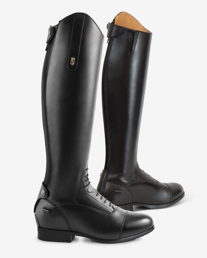 DONATELLO Jr Riding Tall Boot BLACK (Short height, Regular Calf)