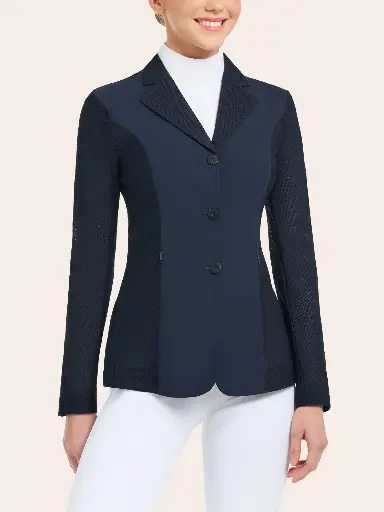 R.J. Classics Harmony Mesh Show Coat - Navy