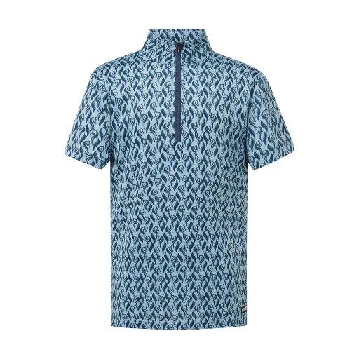 KIDS SUMMER RIDE ICE FIL SHORT SLEEVE SHIRT - PRINT Atlantic Horsetails