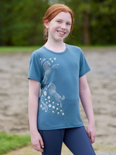 Kerrits: KIDS TROT THE DOTS TEE - DEWDROP
