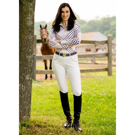 KL Select Gabrielle Full Seat Breech - White