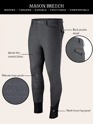 R.J. Classics Pantalón de Montar ‘Mason’ Grafito
