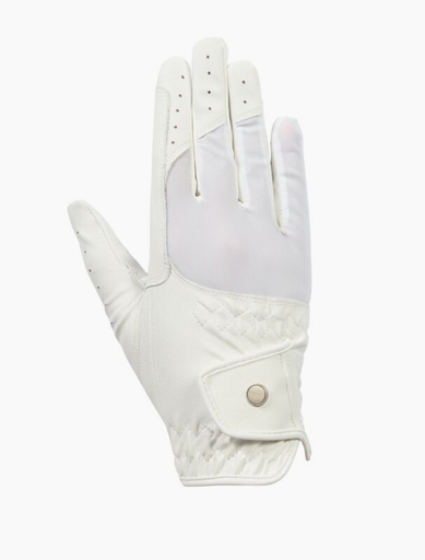 HKM Riding Gloves -Samira- WHITE 