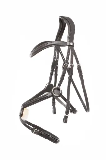 Kavalkade Bridle "Carlos" Mexican Noseband - Black