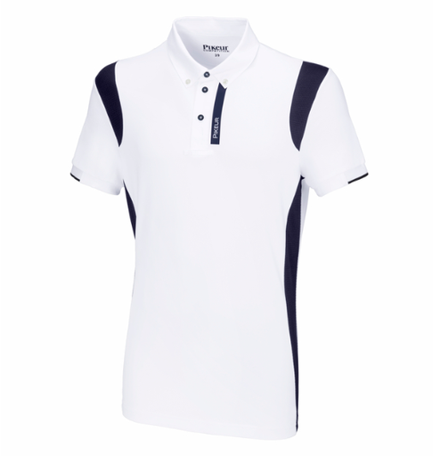Pikeur Polo para Competencia Hombre Azul Marino/Blanco
