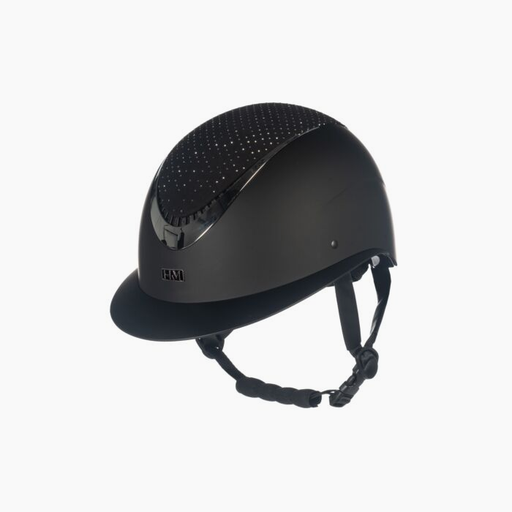 HKM Alarion Diamond Riding Helmet Black/Silver